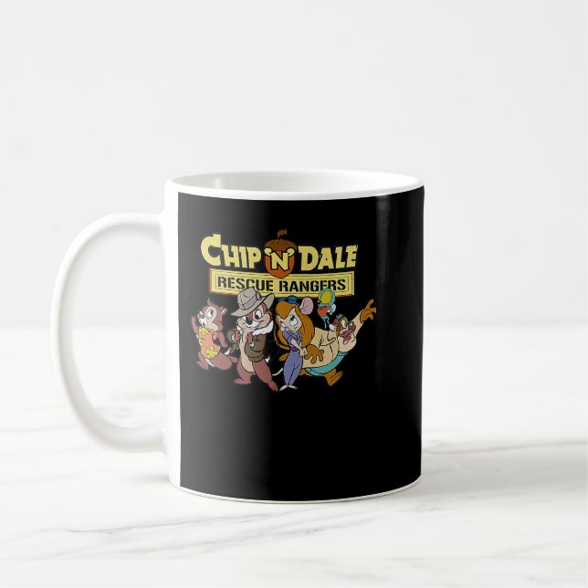 Chip N Dale Goofy Group Rescue Coffee Mug (Left)
