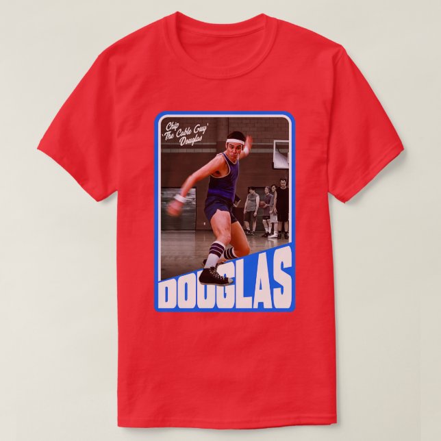 Chip The Cable Guy Douglas Basketball Trading d T-Shirt (Design Front)
