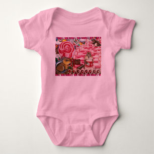 Chip visits Ms. Elizabeth's Peppermint World Baby Bodysuit
