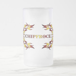 ChipFroce Beer Glass Frosted Glass Beer Mug