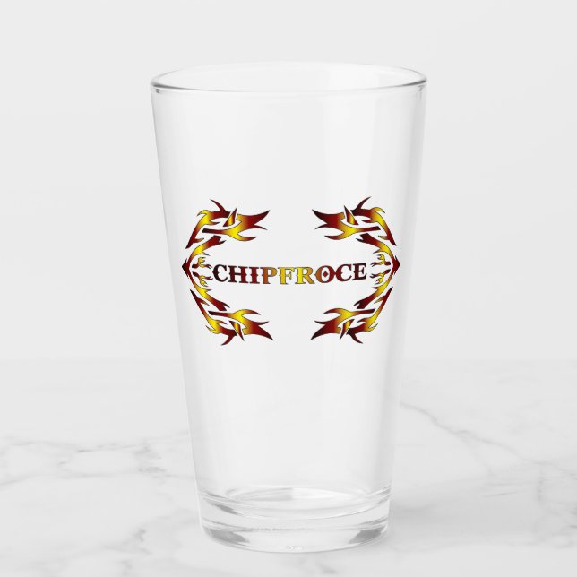 ChipFroce Drinkware Glass (Front)