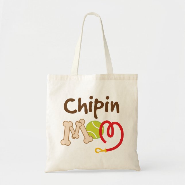 Chipin Dog Breed Mum Gift Tote Bag (Front)