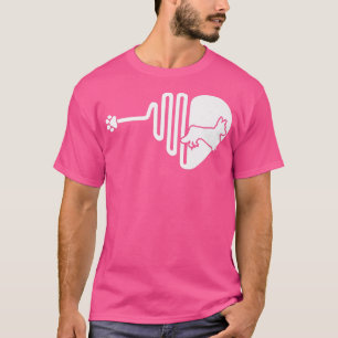 Chipin Dog Paw Heartbeat Pet Owner Veterinarian T-Shirt