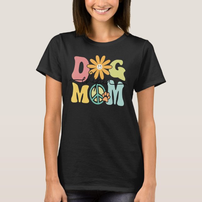 Chipin Groovy Dog Mum Women Pet T-Shirt (Front)