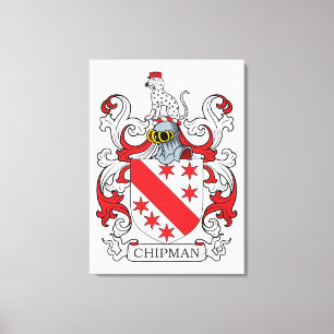 Chipman Family Crest Canvas Print