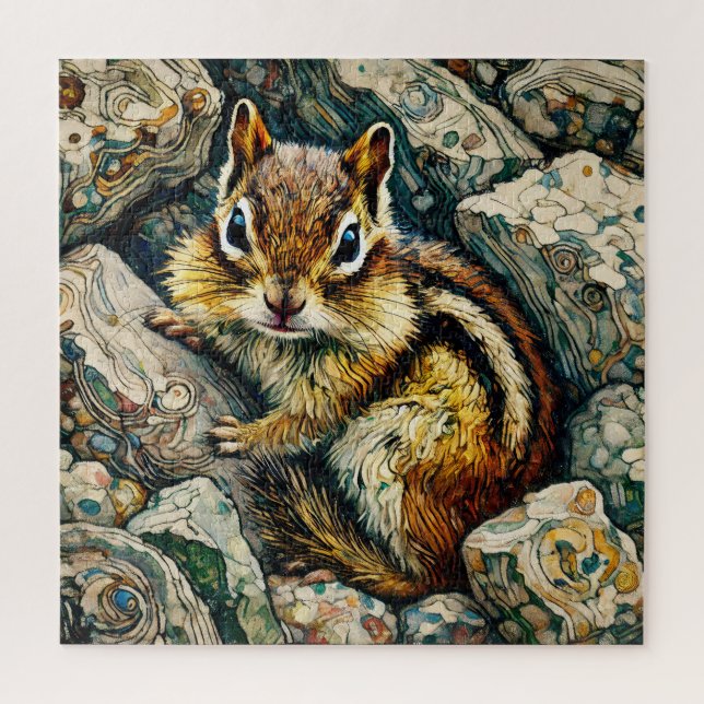 Chipmunk 600 Piece Puzzle (Vertical)