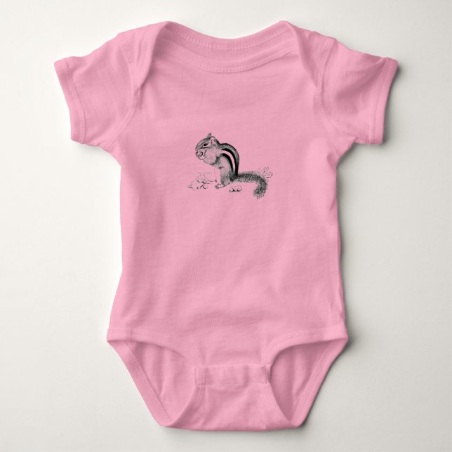 Chipmunk Baby Bodysuit (Front)