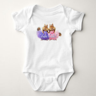 Chipmunk Ballerina Duo Baby Bodysuit