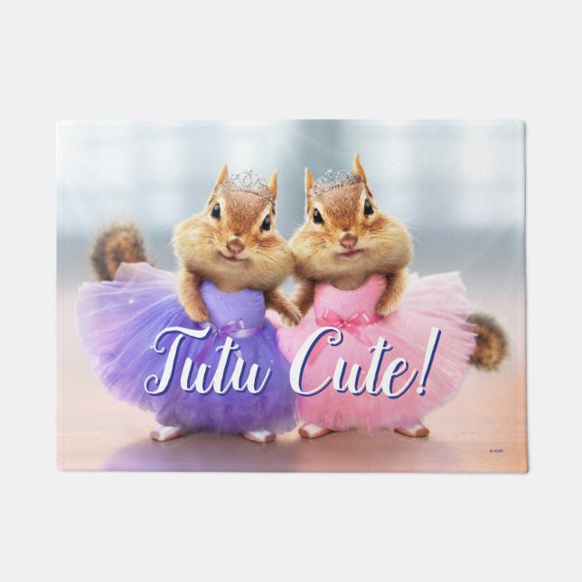 Chipmunk Ballerina Duo Doormat (Front)