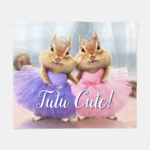 Chipmunk Ballerina Duo Fleece Blanket