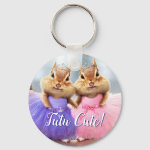 Chipmunk Ballerina Duo Key Ring