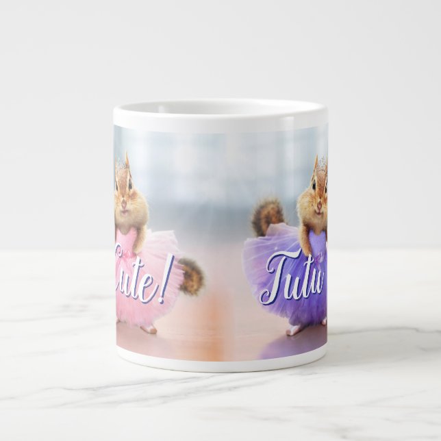 Chipmunk Ballerina Duo Large Coffee Mug (Front)