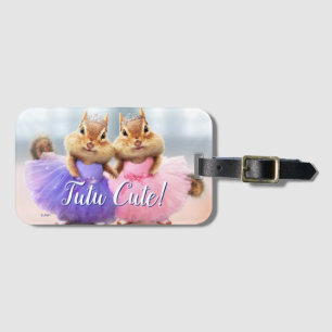 Chipmunk Ballerina Duo Luggage Tag