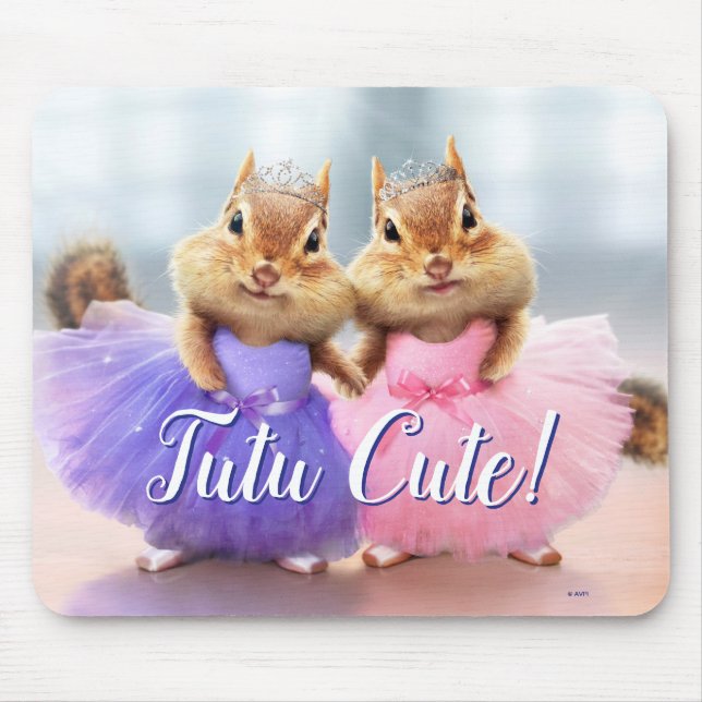 Chipmunk Ballerina Duo Mouse Mat (Front)