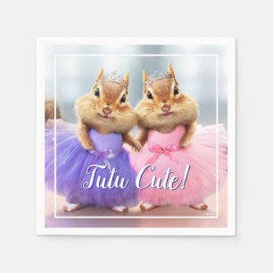 Chipmunk Ballerina Duo Napkin