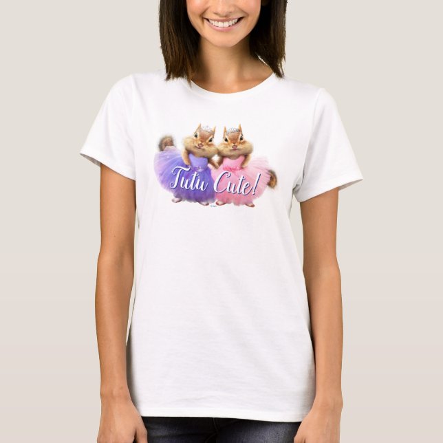 Chipmunk Ballerina Duo T-Shirt (Front)