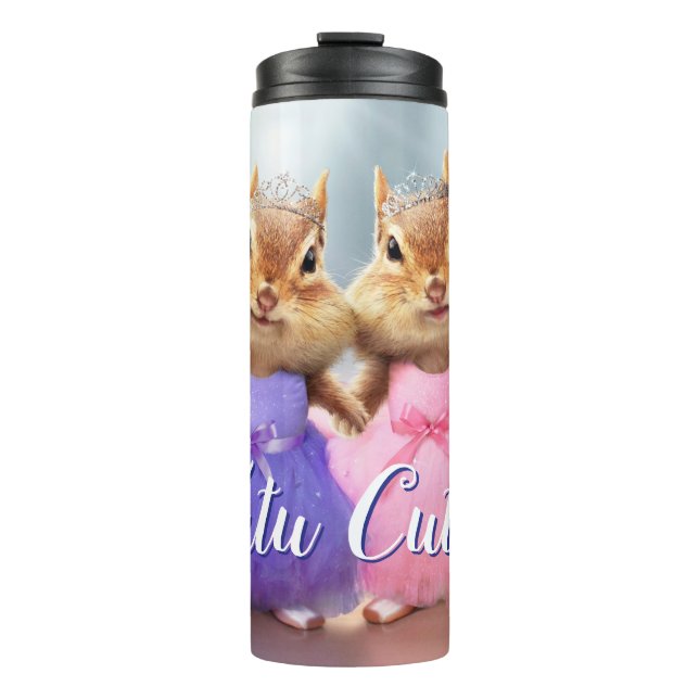 Chipmunk Ballerina Duo Thermal Tumbler (Front)