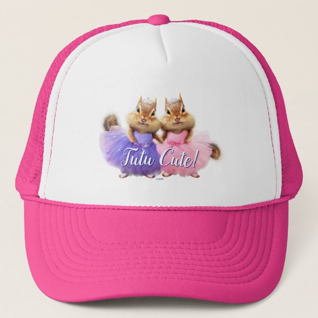 Chipmunk Ballerina Duo Trucker Hat (Front)