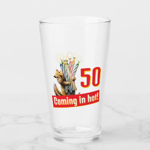 Chipmunk Birthday Candles Glass