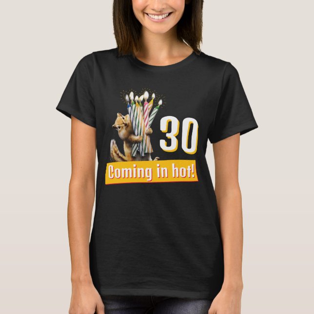Chipmunk Birthday Candles T-Shirt (Front)