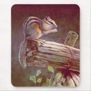 CHIPMUNK by SHARON SHARPE Mouse Mat