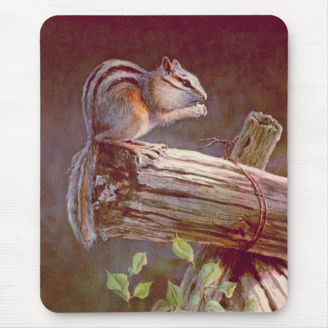 CHIPMUNK by SHARON SHARPE Mouse Mat (Front)