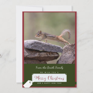 Chipmunk Christmas Card