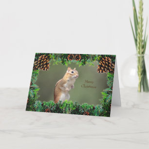 Chipmunk Christmas Card