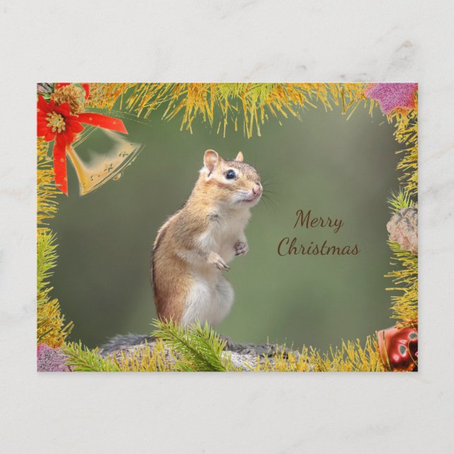 Chipmunk Christmas Card (Front)