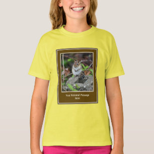 Chipmunk Create Your Own Quote Personalised  T-Shirt
