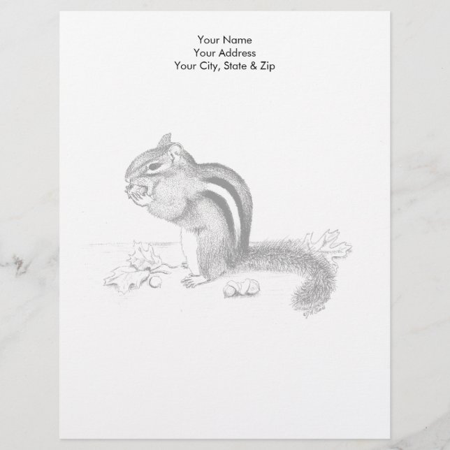 Chipmunk Customised Letterhead (Front)