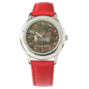 Chipmunk Eating A Peanut Animal Personalised Watch