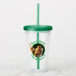 Chipmunk Eating Marshmallow Acrylic Tumbler