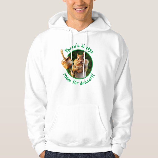 Chipmunk Eating Marshmallow Hoodie (Front)