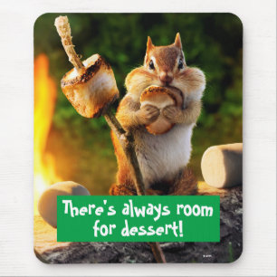 Chipmunk Eating Marshmallow Mouse Mat