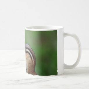 Chipmunk eating nuts coffee mug