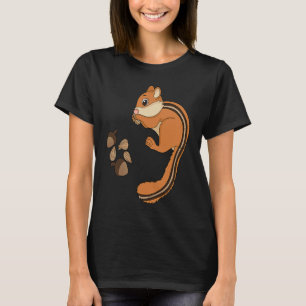 Chipmunk Eating Nuts  Nuts  For Kids T-Shirt