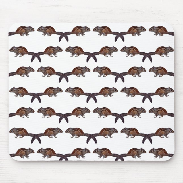 Chipmunk Frenzy Mousemat (Choose Colour) (Front)