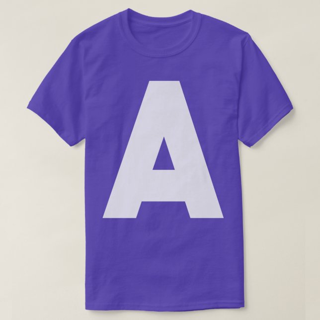 Chipmunk Halloween Carnival Group Costume Letter A T-Shirt (Design Front)