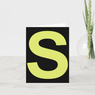Chipmunk Halloween Carnival Group Costume Letter S Card