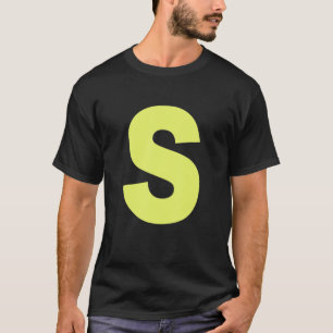 Chipmunk Halloween Carnival Group Costume Letter S T-Shirt
