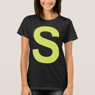 Chipmunk Halloween Carnival Group Costume Letter S T-Shirt