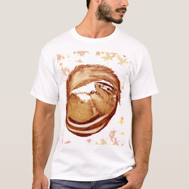 Chipmunk illustration (1) T-Shirt (Front)