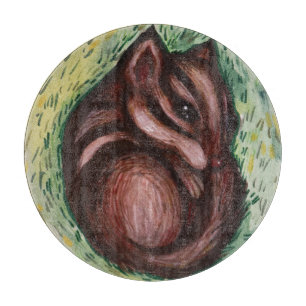 Chipmunk in Spring Cutting Board