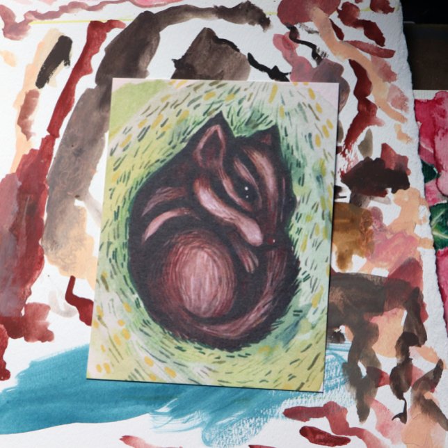 Chipmunk in Spring Postcard (Creator Uploaded)