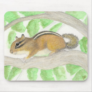 Chipmunk in the Apple Tree Mouse Mat