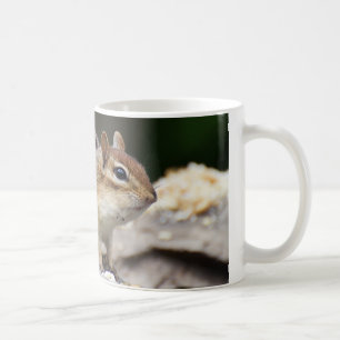 Chipmunk on a rock coffee mug