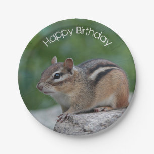 Chipmunk Paper Plate