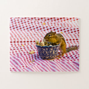 Chipmunk Picnic Jigsaw Puzzle