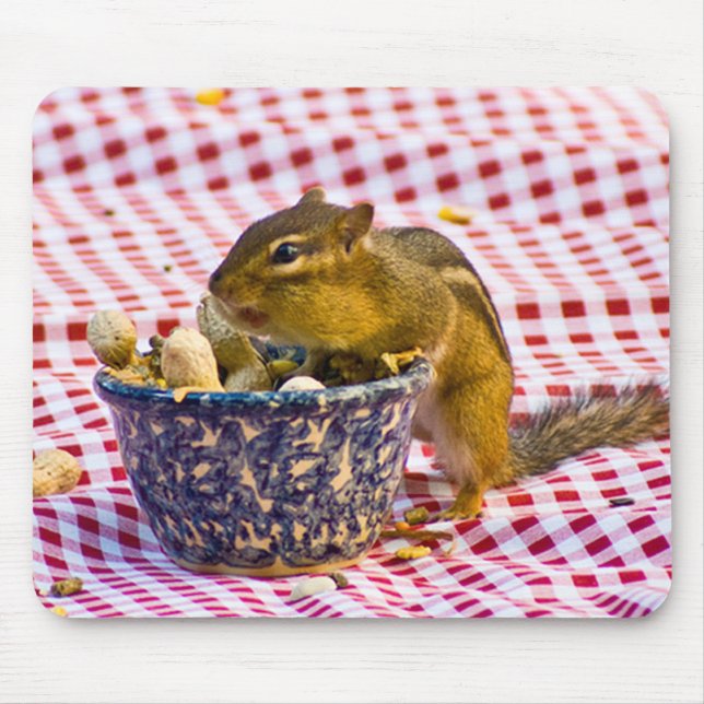 Chipmunk Picnic Mouse Mat (Front)